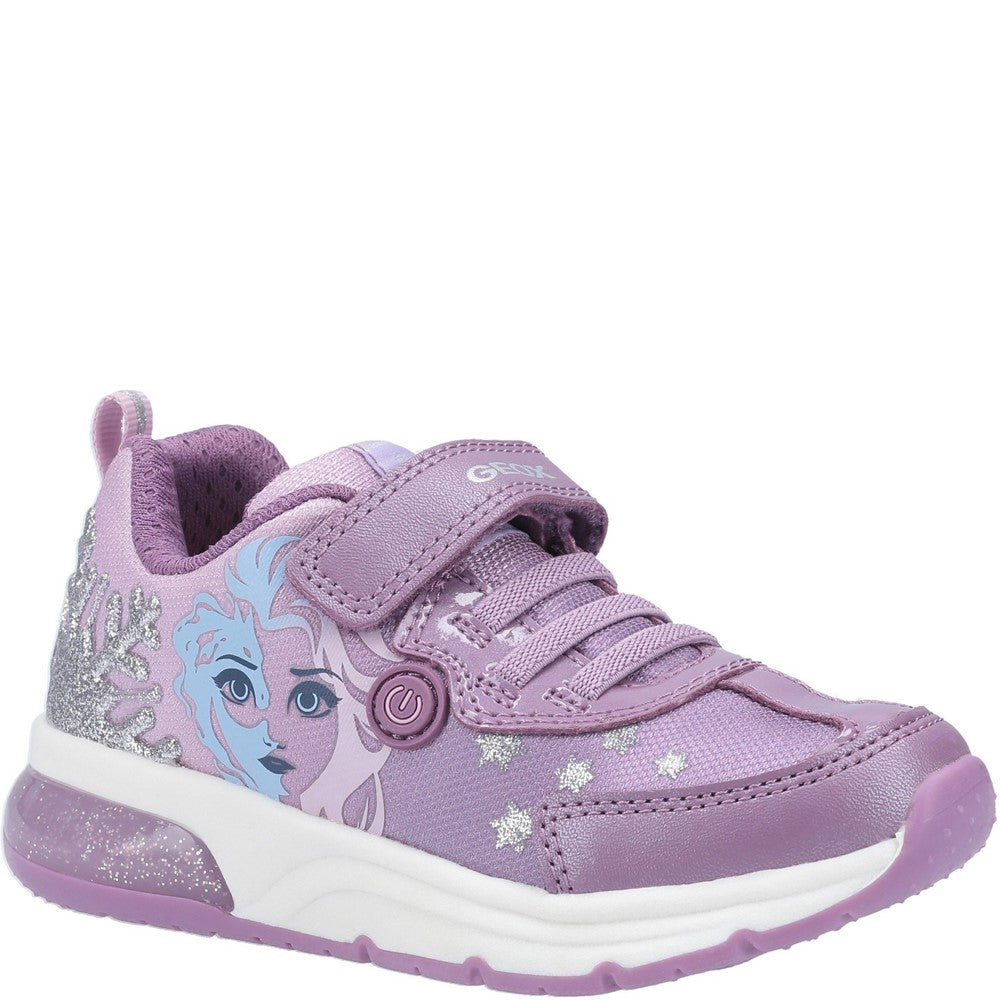 Geox J Spaceclub Girl D FROZEN Touch Fastening Trainer