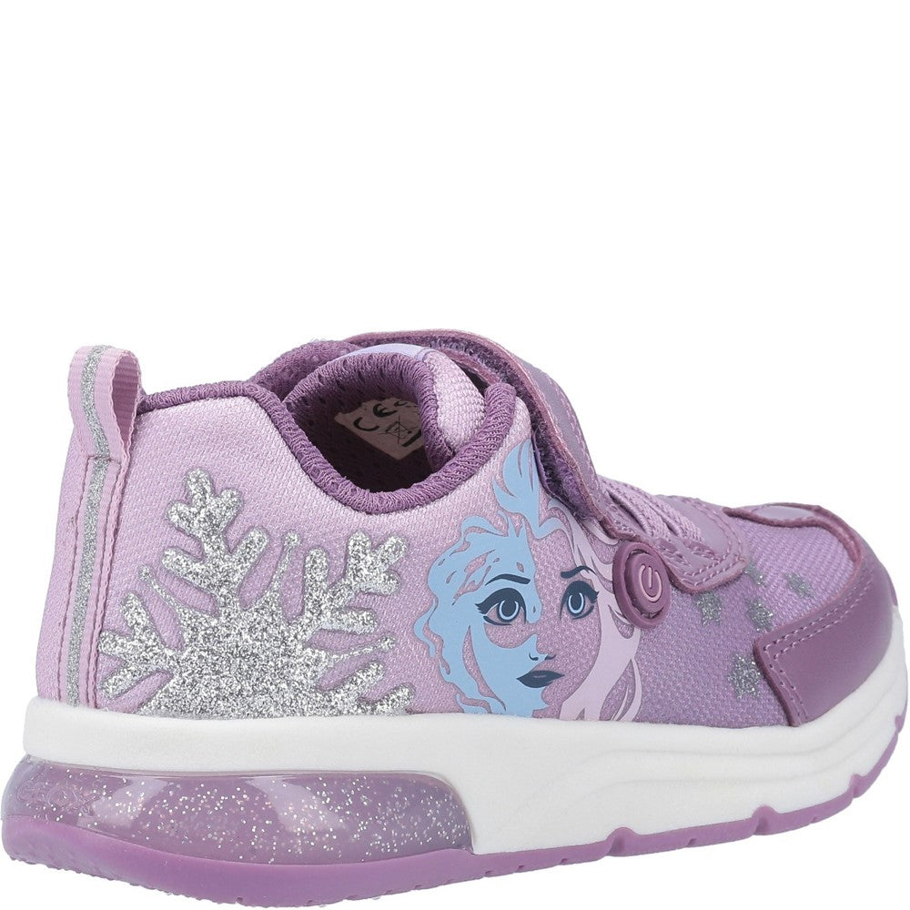Geox J Spaceclub Girl D FROZEN Touch Fastening Trainer