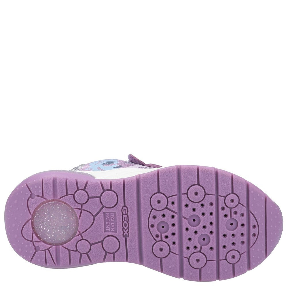 Geox J Spaceclub Girl D FROZEN Touch Fastening Trainer