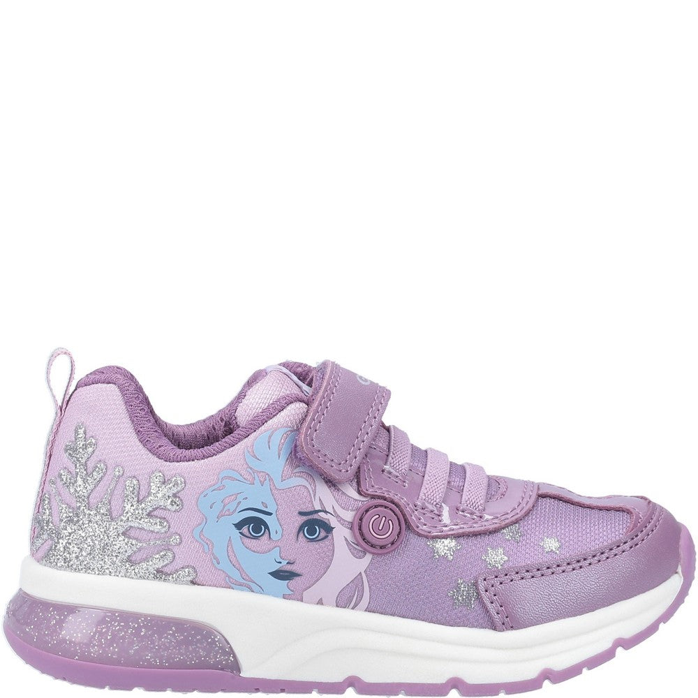 Geox J Spaceclub Girl D FROZEN Touch Fastening Trainer