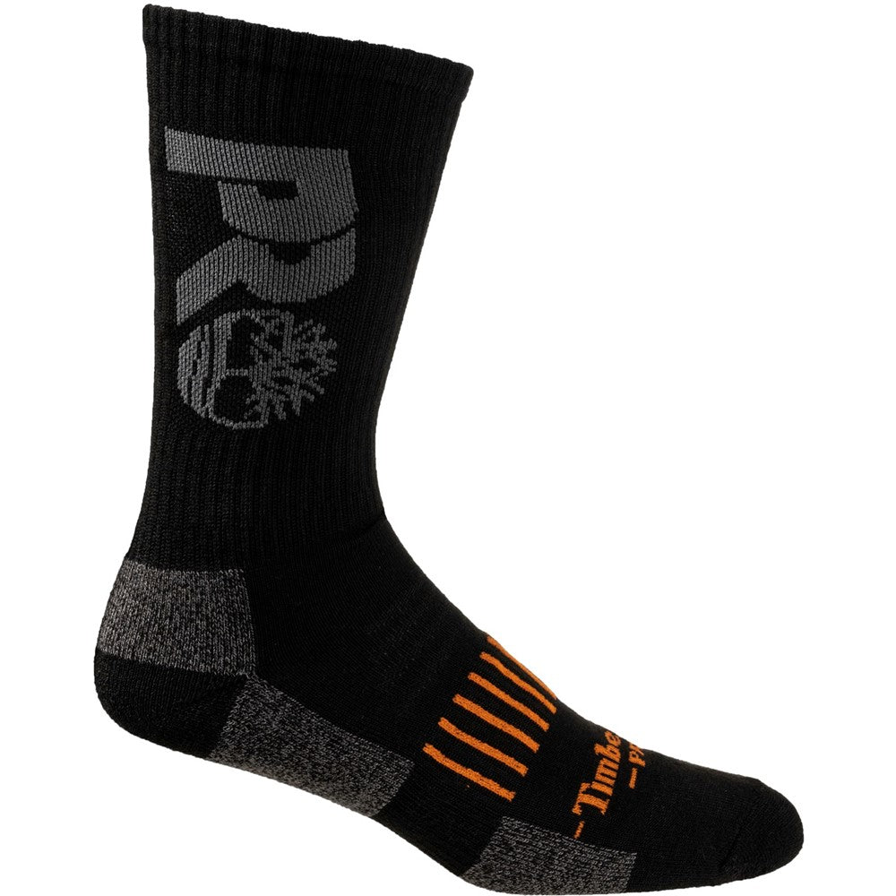 Timberland Pro Big Logo Half Cushion Crew Sock 3 Pack