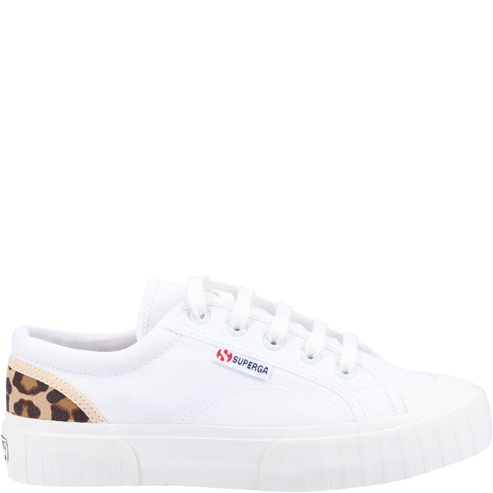 Superga 2630 Stripe Pad Leopard Trainers