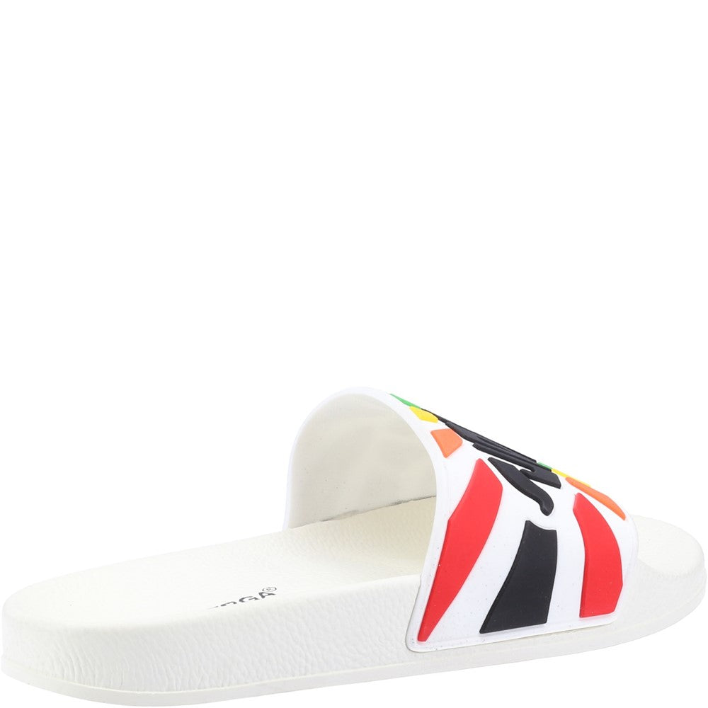 Superga Slide Multicolour Logo Sandals