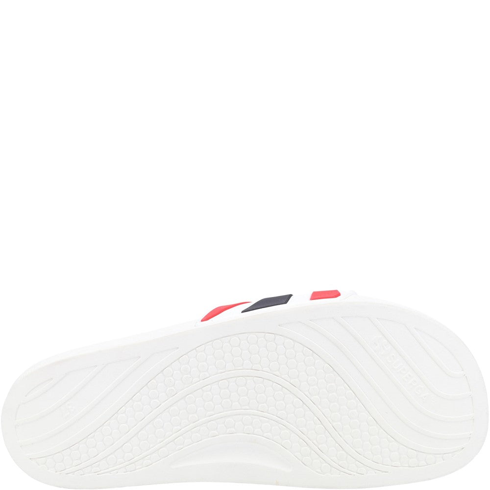 Superga Slide Multicolour Logo Sandals