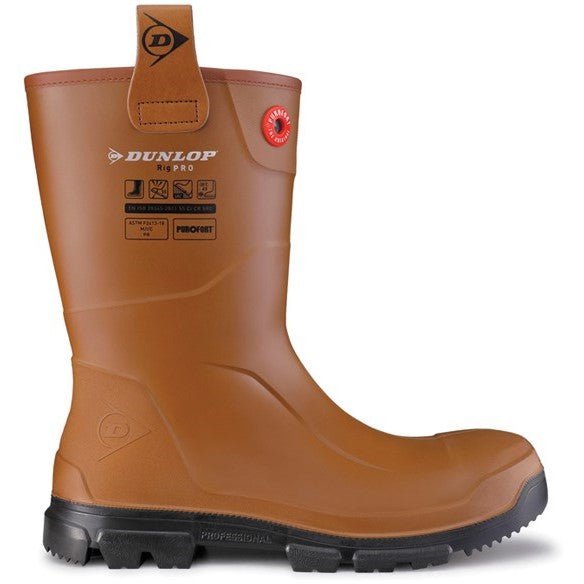 Dunlop Purofort RigPRO Full Safety Synthetic Fur lining Wellington