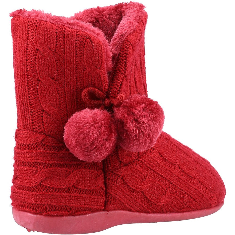 Fleet & Foster Apple Knitted Bootie Slipper