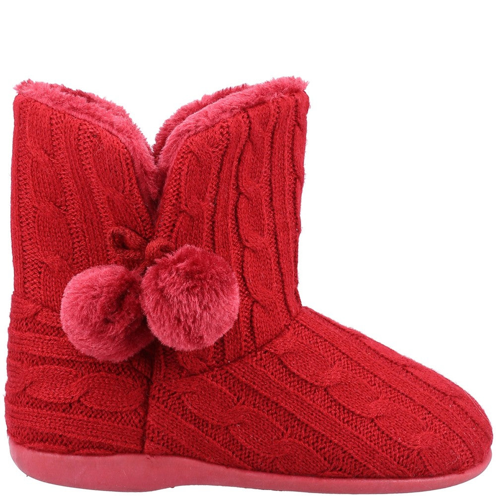 Fleet & Foster Apple Knitted Bootie Slipper