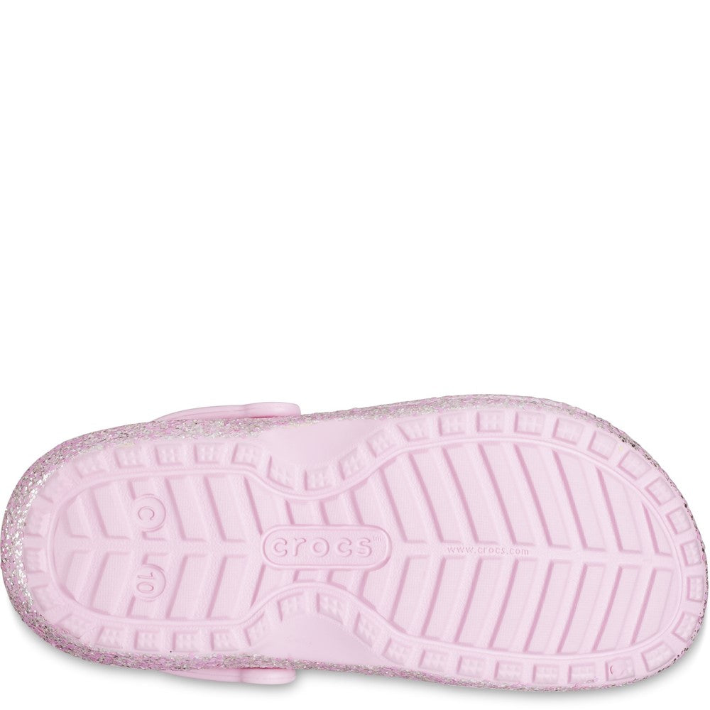 Crocs Toddler Classic Glitter Lined Clog