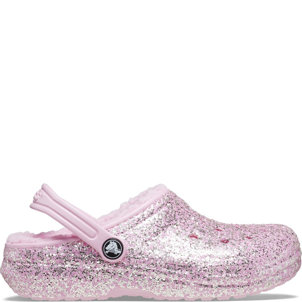 Crocs Toddler Classic Glitter Lined Clog