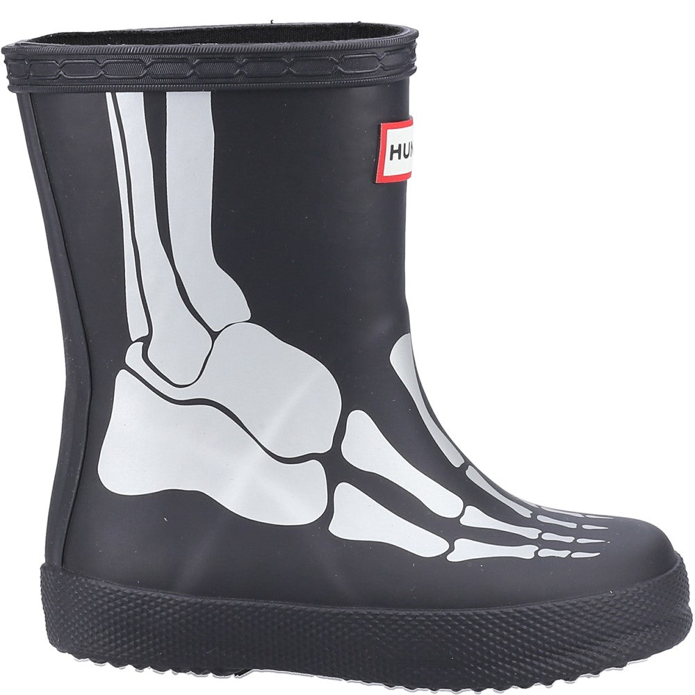Hunter Little Kids Original First Classic Metallic Skeleton Boot