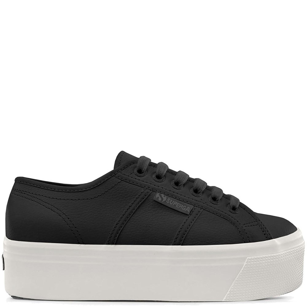 Superga 2790 Tumbled Leather Trainer
