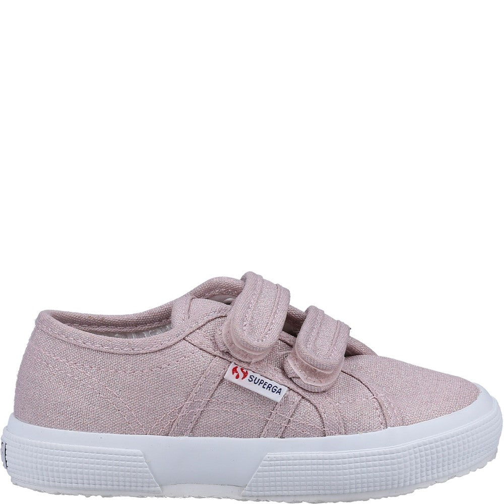 Superga 2750 Kids Straps Glitter Canvas Trainer