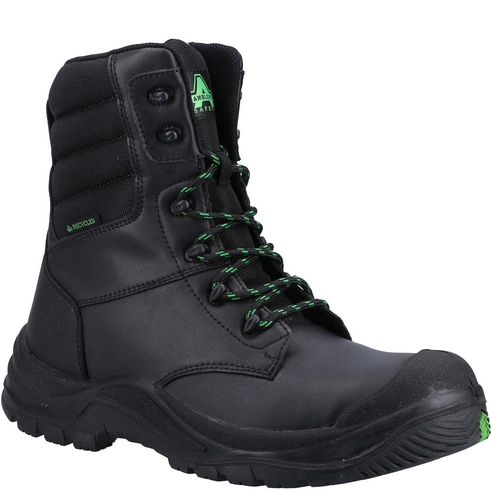 Amblers Safety Unisex FS99 Wellington Boots - Green PVC/Nitrile, Steel Toe Cap, UK 13 EU 48, Waterproof Work Boots