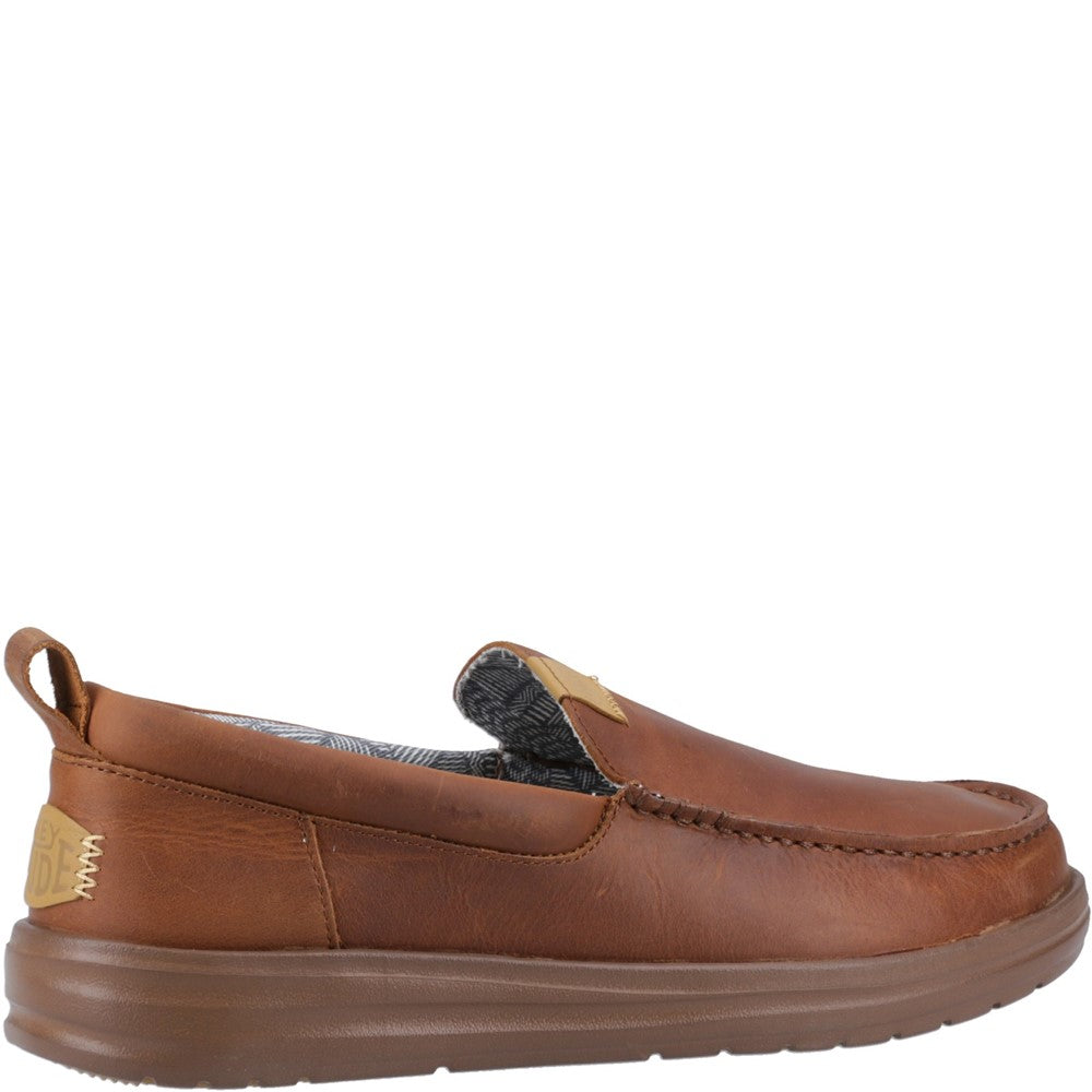 HEYDUDE Wally Grip Moc Craft Leather Shoe