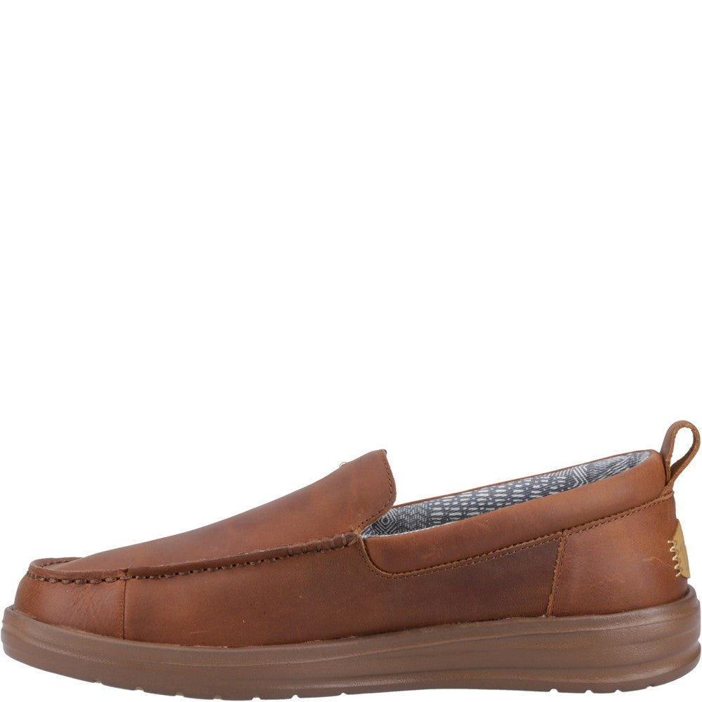 HEYDUDE Wally Grip Moc Craft Leather Shoe