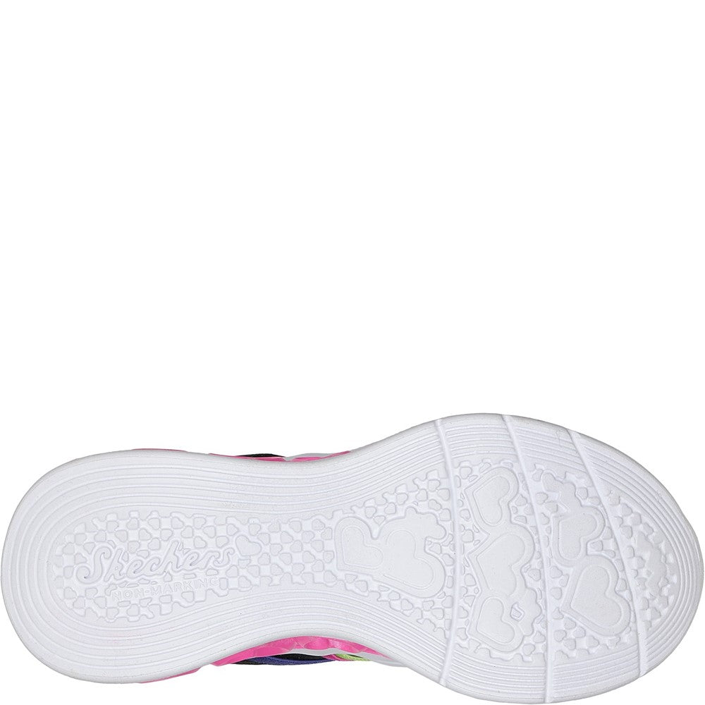 Skechers Flutter Heart Lights - Rainbow Bestie Shoe