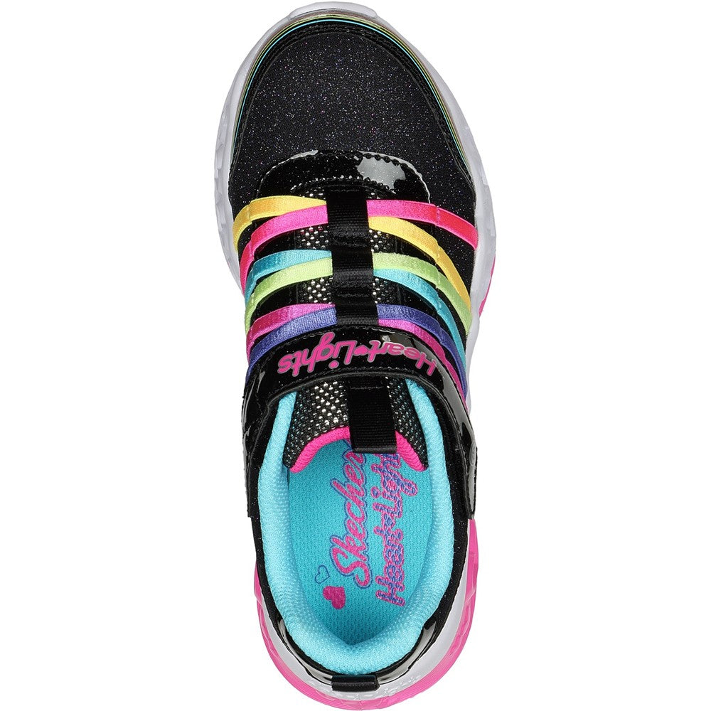 Skechers Flutter Heart Lights - Rainbow Bestie Shoe