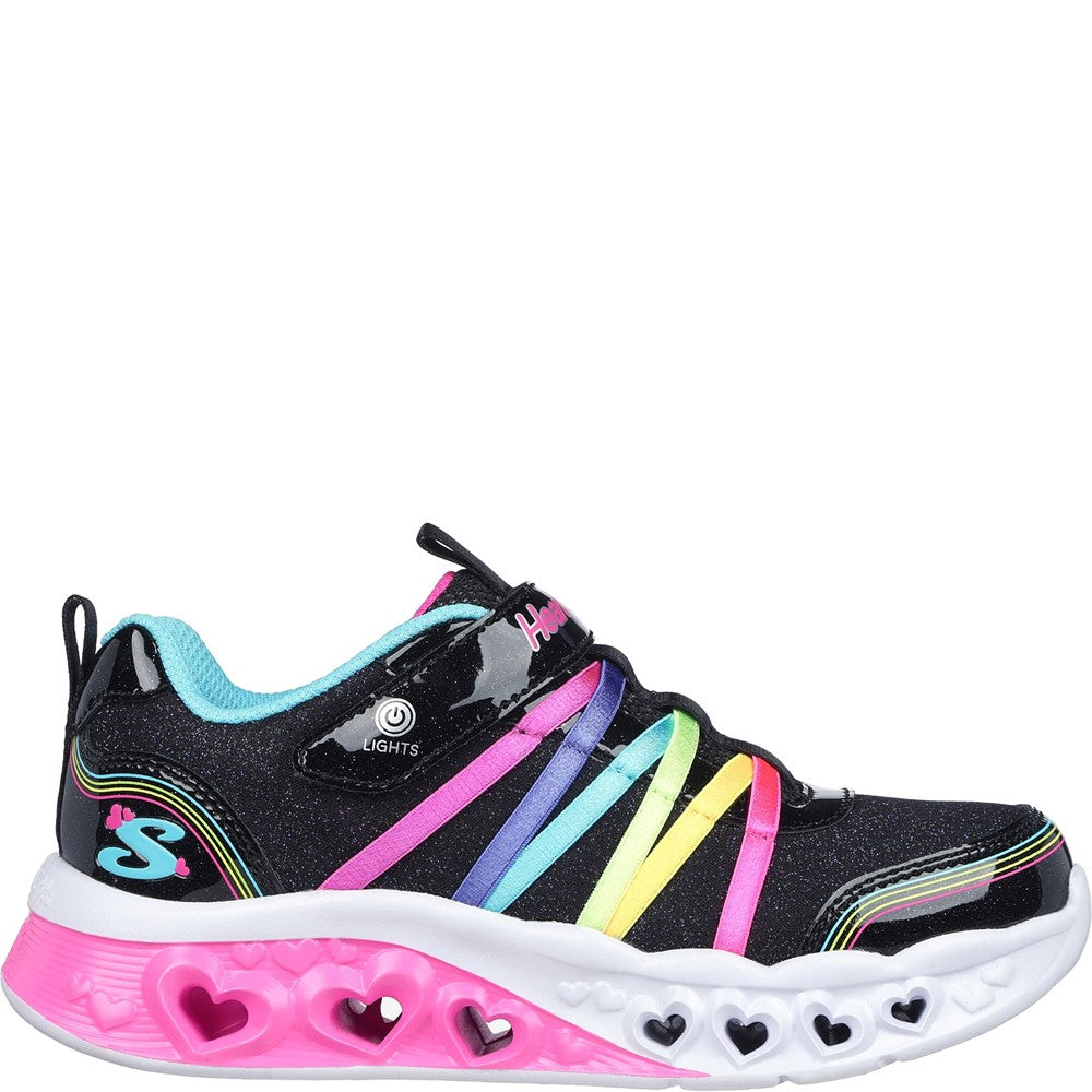 Skechers Flutter Heart Lights - Rainbow Bestie Shoe