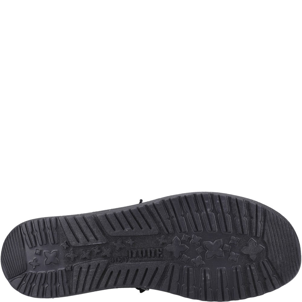 HEYDUDE Wally Stretch Canvas Slip on Shoe