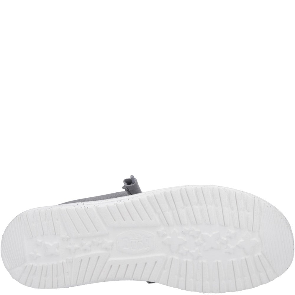 HEYDUDE Wally Stretch Canvas Slip on Shoe