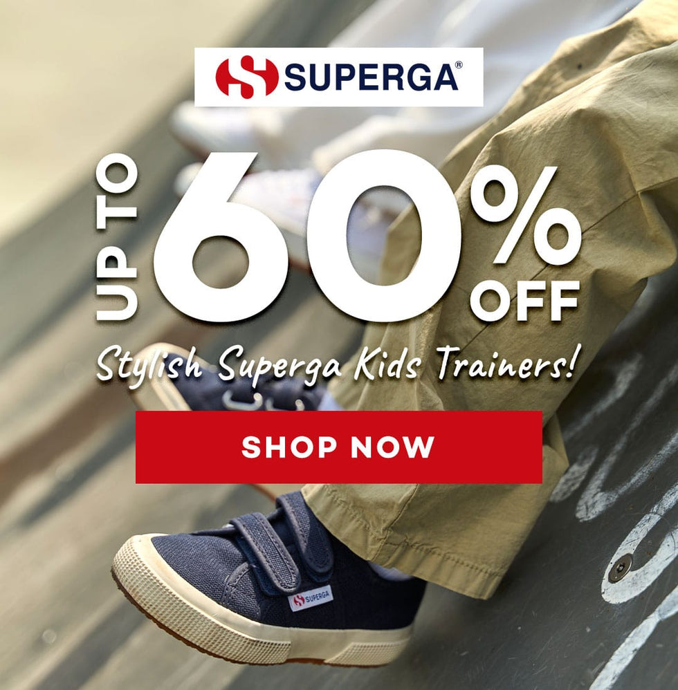 Save Up to 60% on Stylish Superga Kids Trainers!
