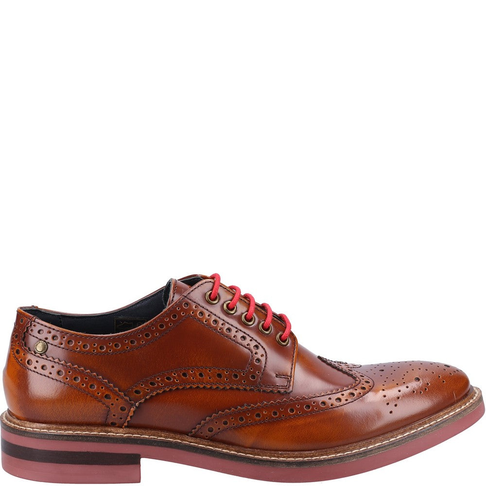 Base London Woburn Hi-Shine Brogue Shoes