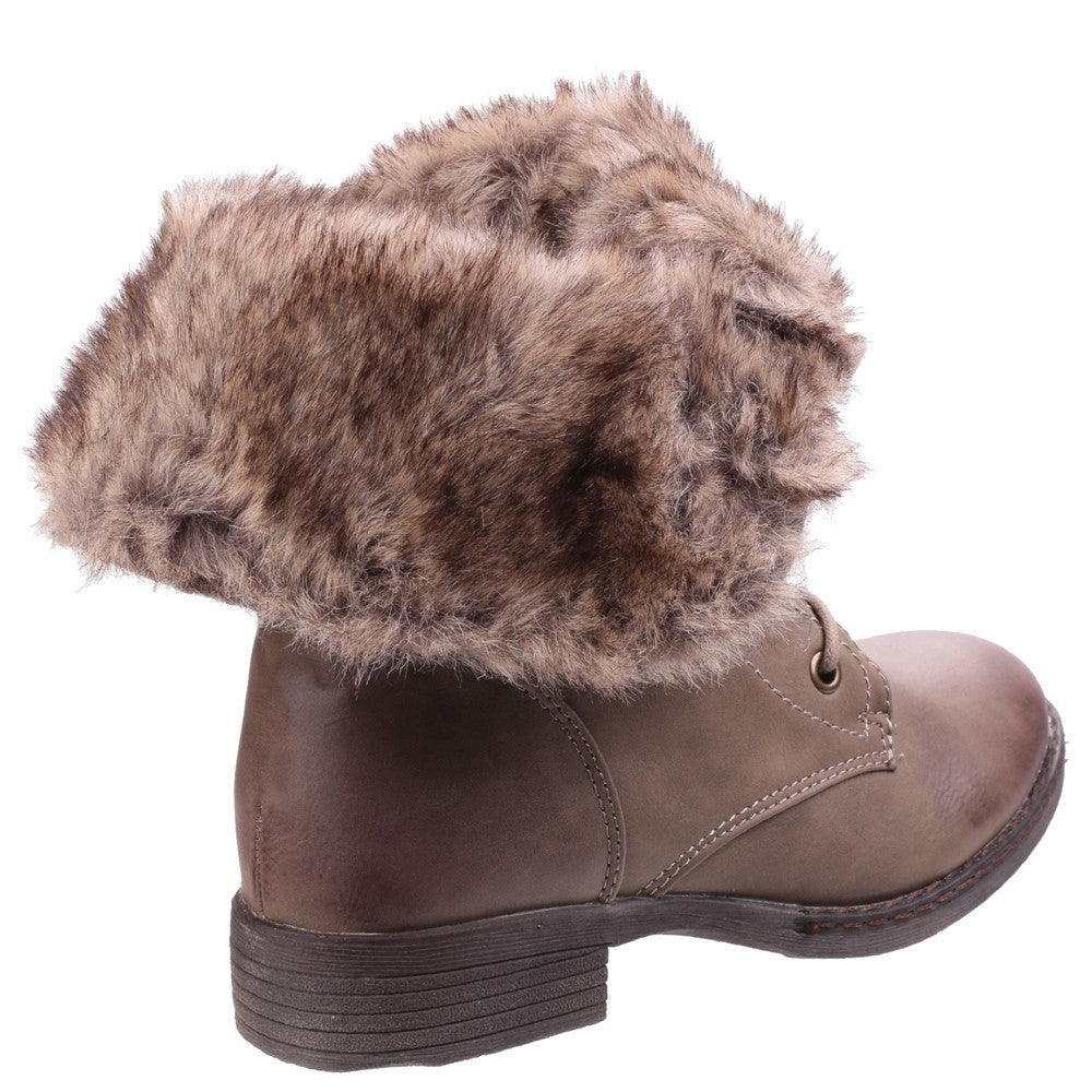 Divaz Leigh Lace Up Ankle Boots