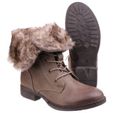 Divaz Leigh Lace Up Ankle Boots