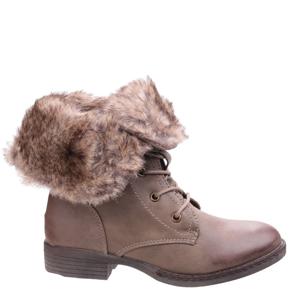 Divaz Leigh Lace Up Ankle Boots