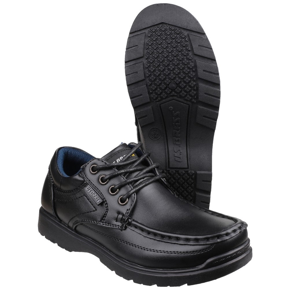 Mirak US Brass Stubby 2 Lace Up Junior School Shoes