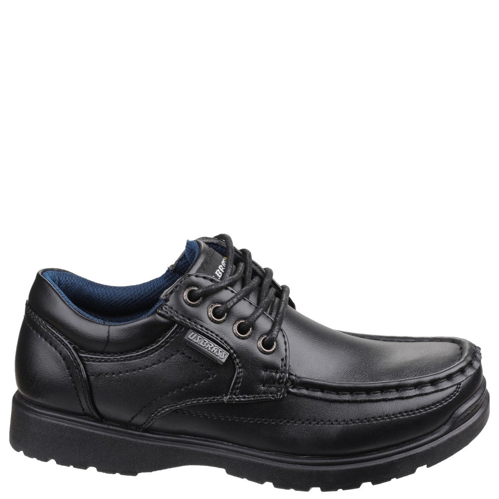 Mirak US Brass Stubby 2 Lace Up Junior School Shoes