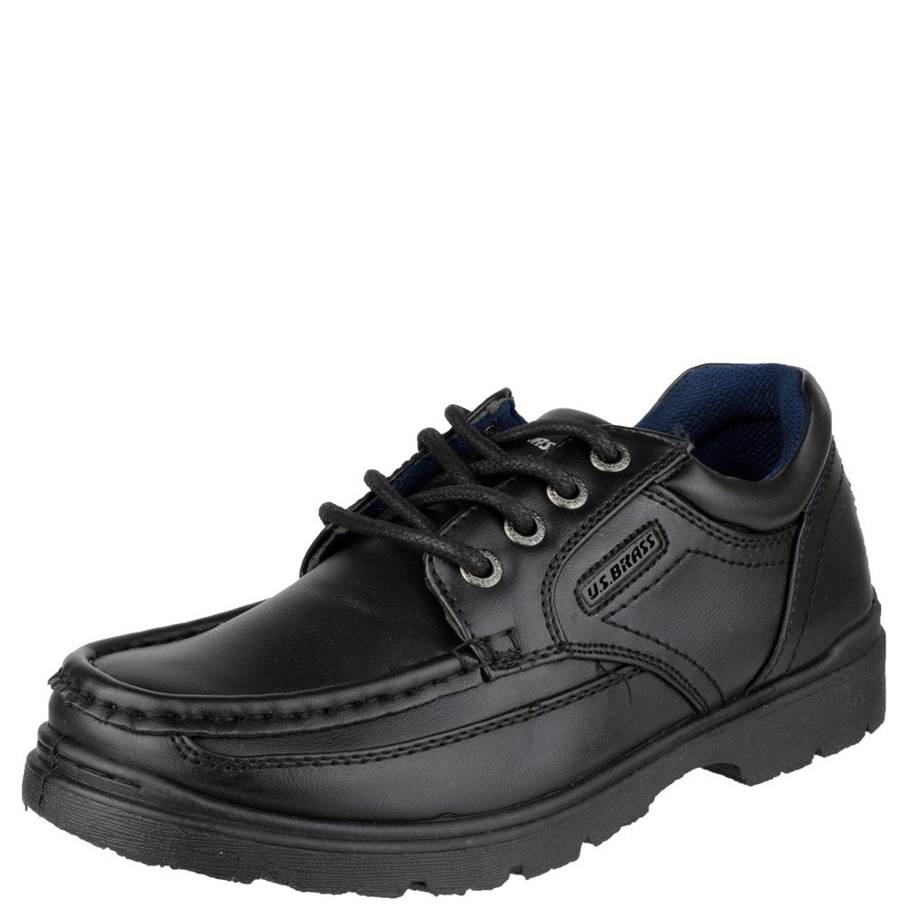 Mirak US Brass Stubby 2 Lace Up Junior School Shoes
