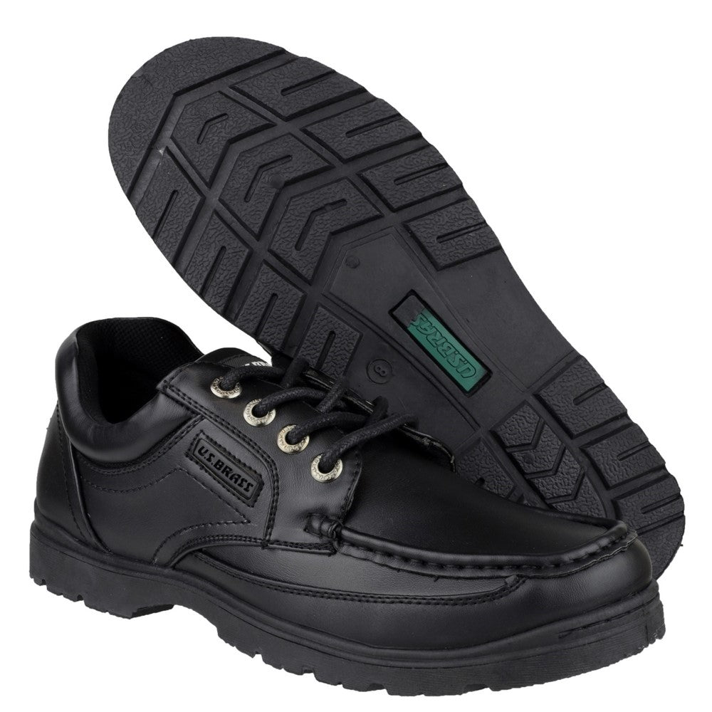 Mirak US Brass Stubby 2 Lace Up Senior School Shoes