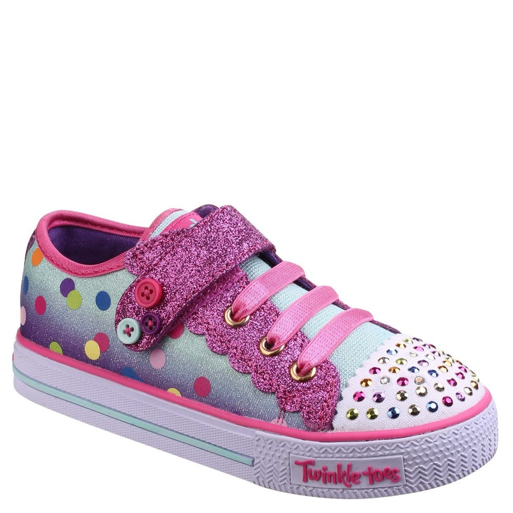 Skechers Twinkle Toes Shuffles - Dazzle Dots