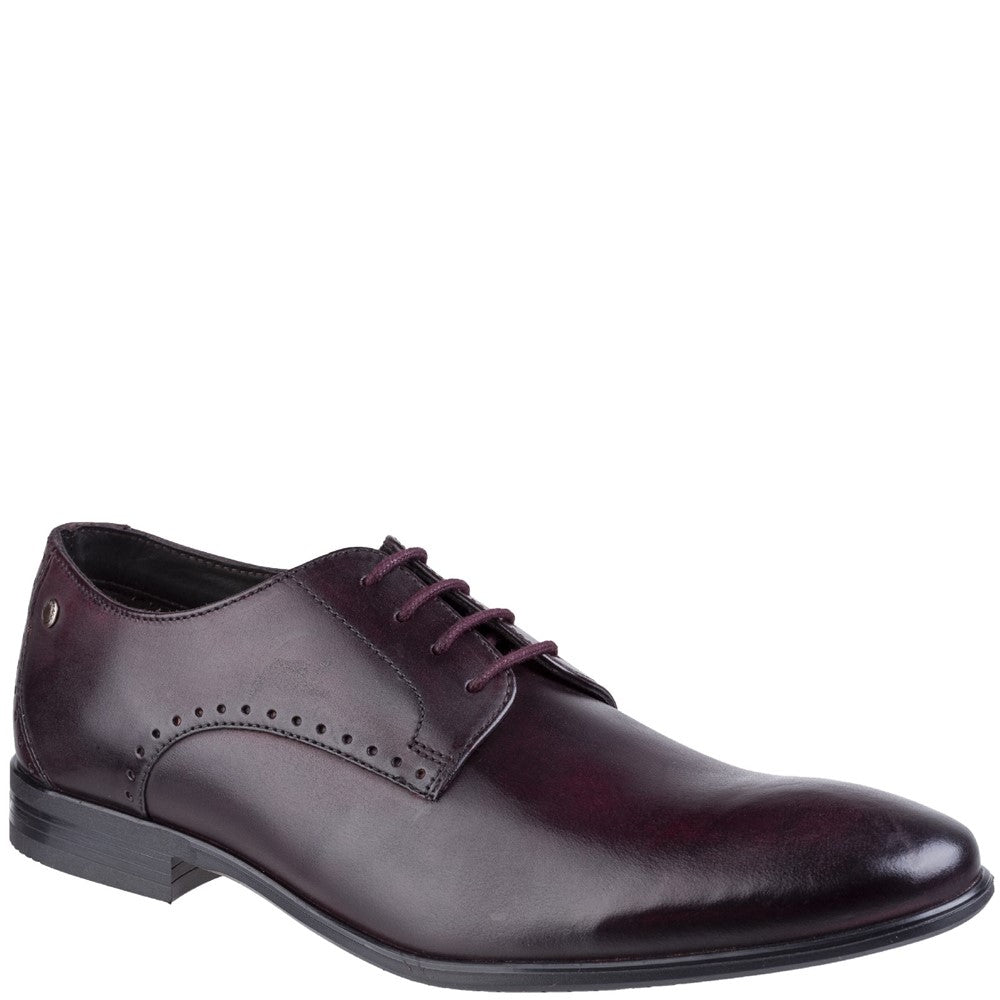 Base London Westbury Washed Plain Toe Derby Shoe