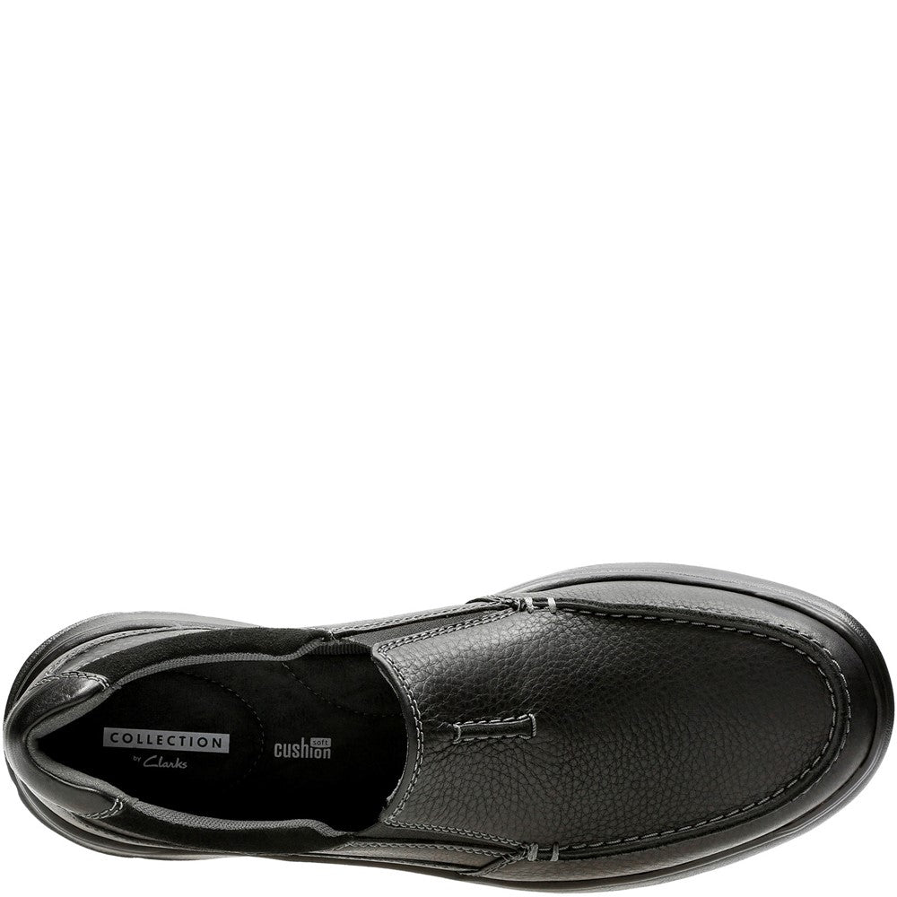 Mens Clarks Cotrell Free Slip On Shoe Black – Brantano