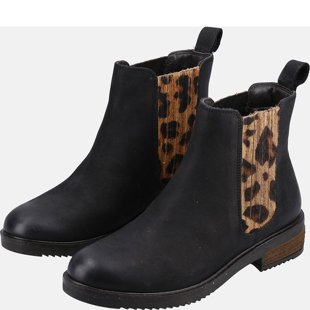 Black Leopard Hush Puppies Leopard Boots Hush Puppies Stella