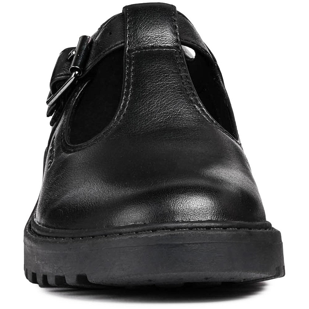 Geox J Casey G. E Buckle School Shoes Size 6
