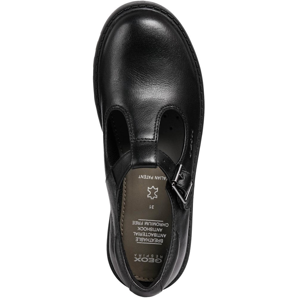Geox J Casey G. E Buckle School Shoes Size 6