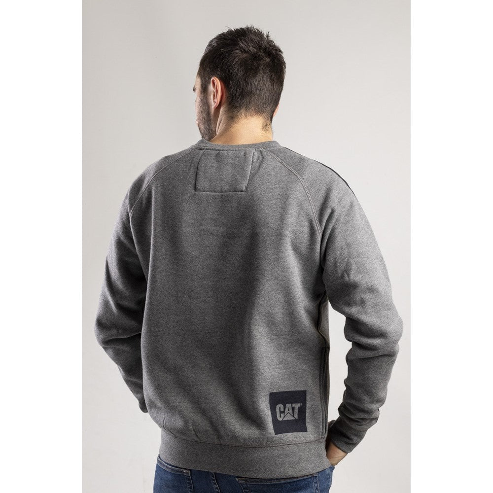Caterpillar Icon Stripe Crew Neck Sweater