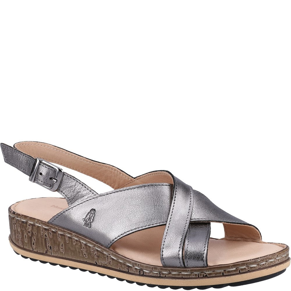Hush Puppies Elena Cross Over Wedge Sandal