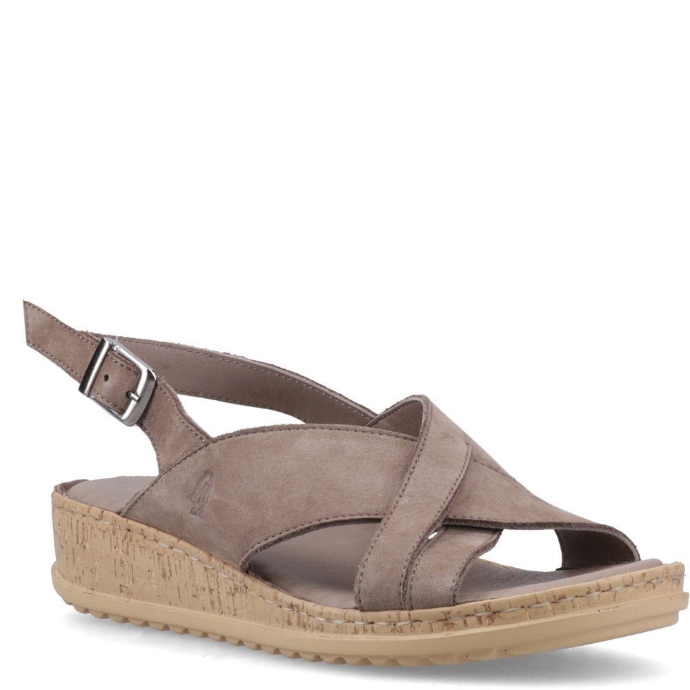 Hush Puppies Elena Cross Over Wedge Sandal