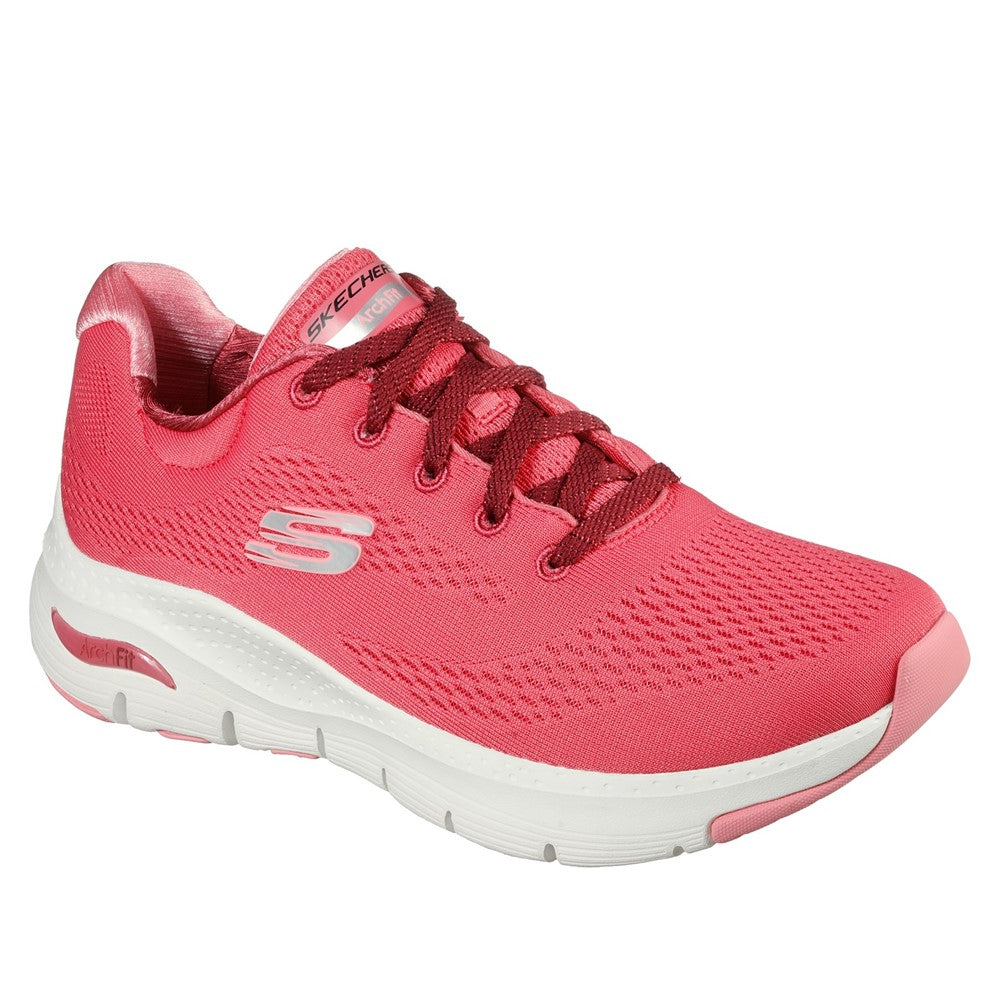 Womens Skechers Arch Fit Sunny Outlook Sports Shoe Pink – Brantano