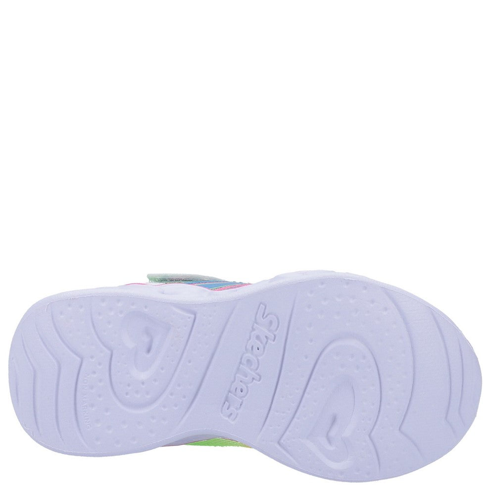 Skechers S Lights Heart Lights Love Spark Touch Fastening Trainer