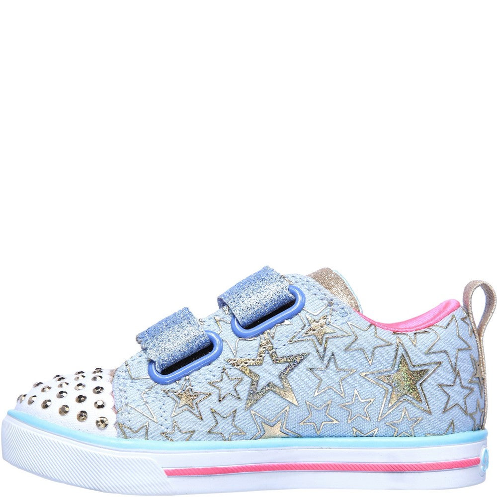 Skechers Sparkle Lite Stars So Bright Touch Fastening Trainer
