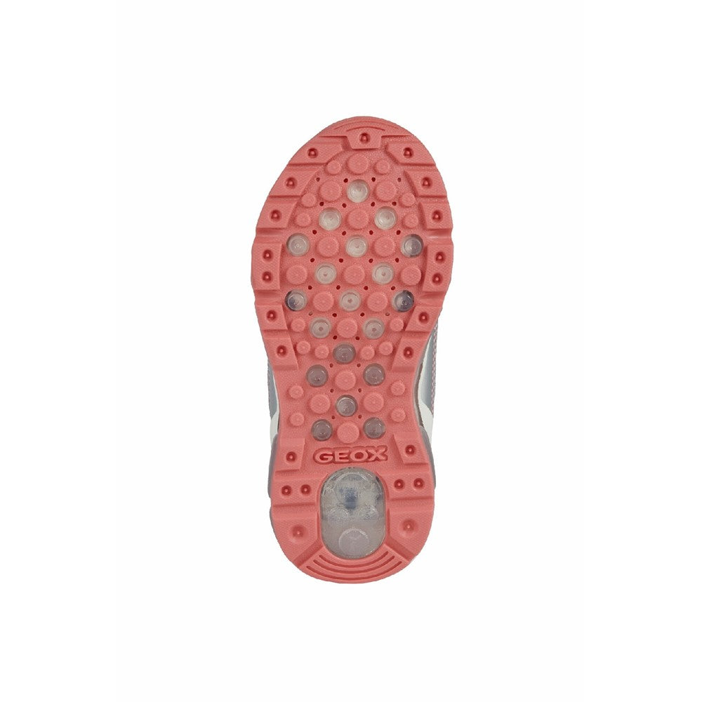 Geox J Android Girl C Lace up and Touch Fastening Trainer