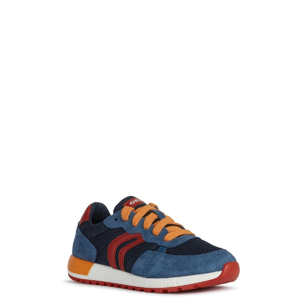 Geox J Alben Boy D Lace Up Junior Trainer