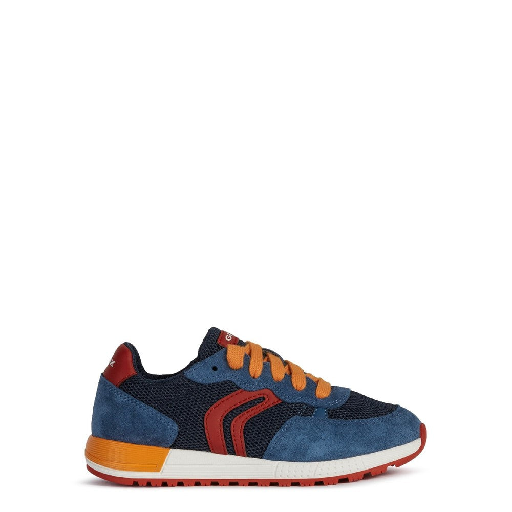 Geox J Alben Boy D Lace Up Junior Trainer