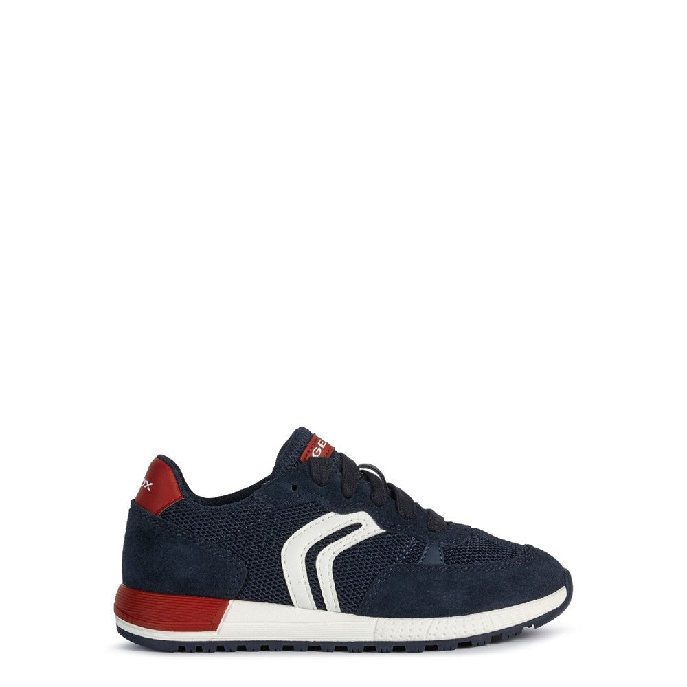 Geox J Alben Boy D Lace Up Junior Trainer