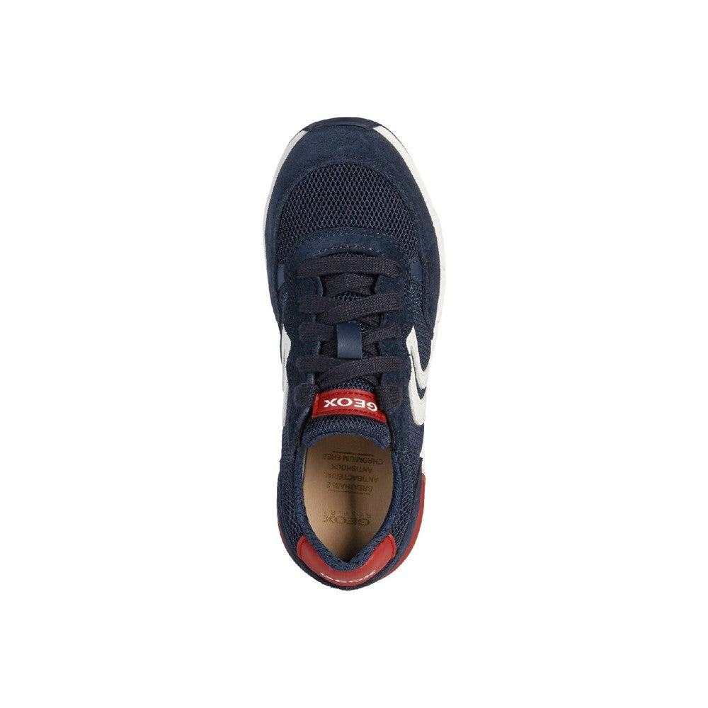 Geox J Alben Boy D Lace Up Junior Trainer
